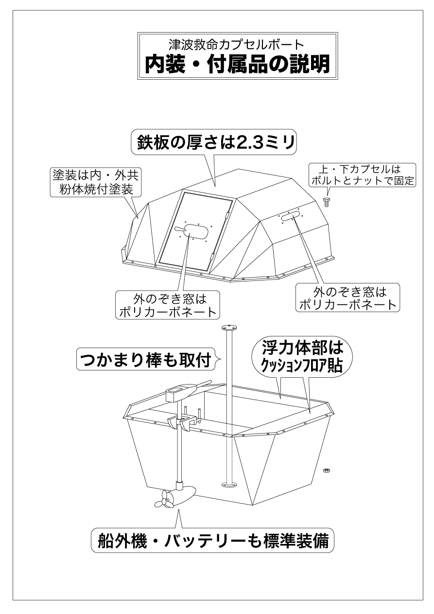 津波救命カプセルP2